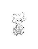 Basquiat sketch template