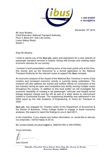 letter  national transport authority