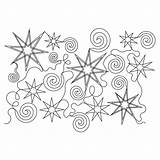 Pano Starry Swirly Night sketch template