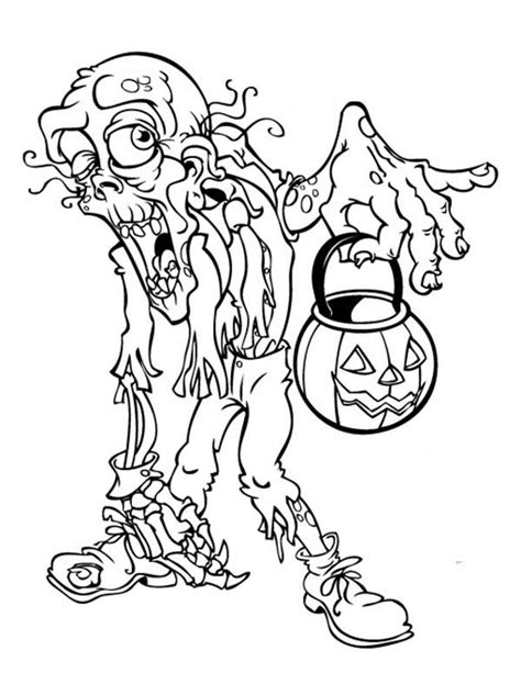 halloween scary monster coloring page coloring sky