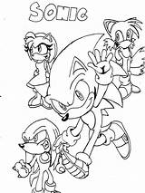 Sonic Coloring Pages Friends Hedgehog Printable Print Books Children Color Lovely Cartoon Bringing Getcolorings Prints sketch template