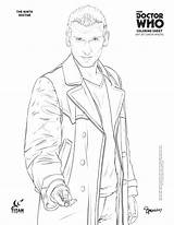 Who Doctor Coloring Pages Comics Colouring Panel Part sketch template