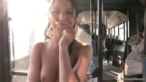 girl spoils with a member in public transport eporner