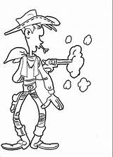 Coloring Pages Luke Lucky Coloringpages1001 Fun sketch template