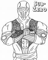 Mortal Kombat Coloring Pages sketch template