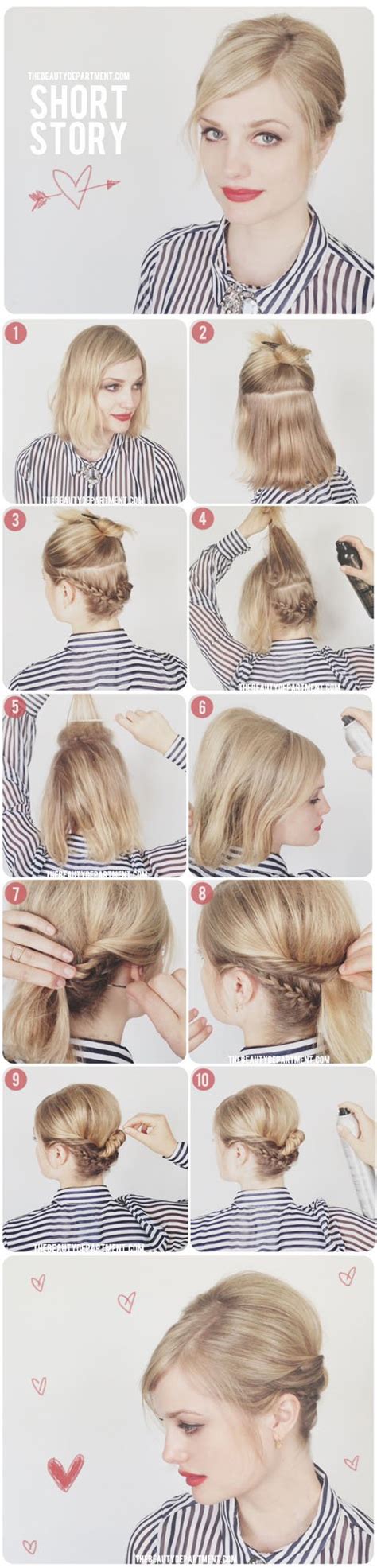 simple  stylish hairstyle tutorials  work pretty designs