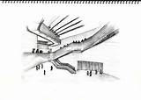 Zaha Hadid Hand Drawing Drawings Getdrawings sketch template