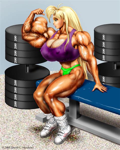 tetsuko oversized bicep muscle women muscle girls biceps