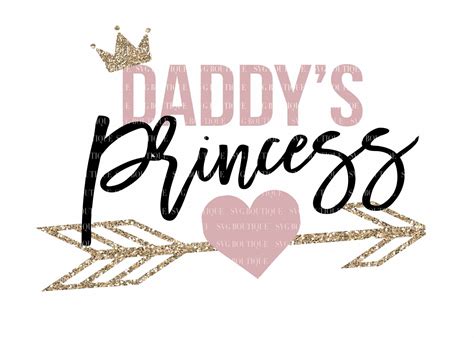 free 127 daddys little princess svg svg png eps dxf file