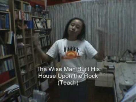 wise man built  house   rock teach youtube