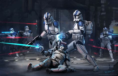 st clone troopers star wars fan art  frankell baramdyka