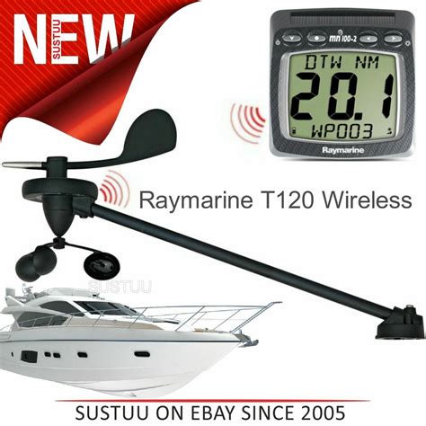 raymarine  wireless wind transducersolar powered data transmitterfor boats ebay
