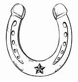 Horseshoe Pages Wedding Colouring Clipart Drawing Horseshoes Clip sketch template