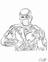 Deadshot Coloring Pages Line Squad Suicide Drawing Getcolorings Sketch Printable Deviantart Color Getdrawings Template sketch template