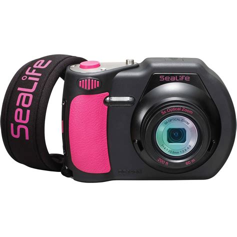 sealife dc underwater digital camera pink black slp