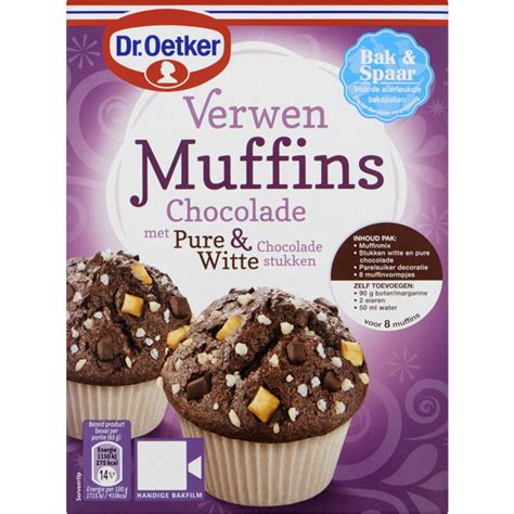 dr oetker mix voor muffins chocolade reserveren albert heijn