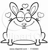 Rabbit Infatuated Cory Thoman Outlined sketch template