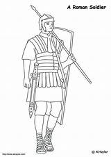 Soldier Roman Coloring Pages Large Printable sketch template