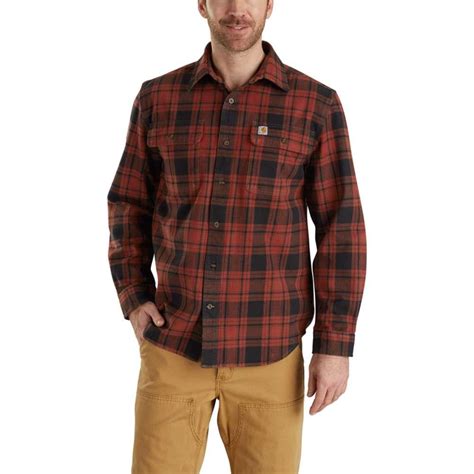 kenco outfitters carhartt men s hubbard plaid flannel shirt