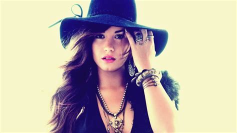 Wallpaper Face Women Model Hat Photography Singer Demi Lovato