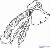 Tomahawk Indian Drawing American Native Draw Drawings Coloring Step Weapons Cherokee Tattoos Indians Tattoo Knives Spears Stencils Paintingvalley Visit Watercolor sketch template