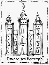 Coloring Lds Temple Lesson sketch template