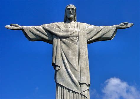 christ  redeemer statue  corcovado mountain  rio de janeiro brazil encircle
