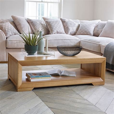 bevel solid oak coffee table living room furniture dekorationcitycom
