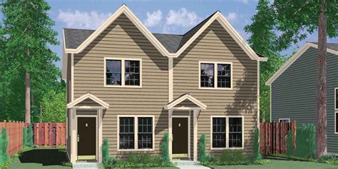 narrow small lot duplex house floor plans  bedroom   duplex