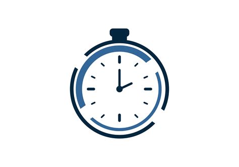 clock timer logo graphic  qnah creative fabrica