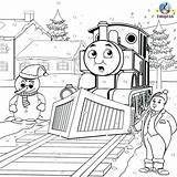 Thomas Coloring Pages Train Friends Colouring Engine Christmas Tank Printable Steam Color Kids Winter Print Book Snowman Jefferson James Frosty sketch template