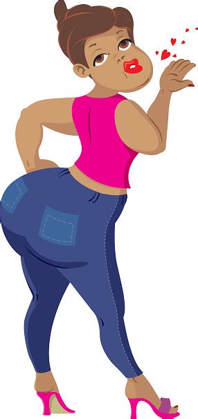 Woman With Big Buttocks Stock Illustration Download Image Now Istock