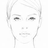 Face Makeup Drawing Fashion Sketch Illustration Sketches Chart Visage Croquis Charts Faces Illustrations Elodie Mode Dessin Maquillage Femme Graphique Template sketch template