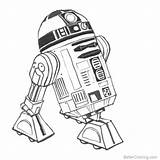 Wars Star Drawing Coloring Pages R2 D2 Characters Draw Drawings Printable Robot Learn Kids Easy Series Step Special Factory Color sketch template