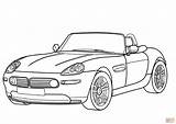 Z8 Cabriolet Disegni Colorare Ausmalbild M4 Descapotable Kostenlos Cabrio Iluminar Ausdrucken Anmalen sketch template