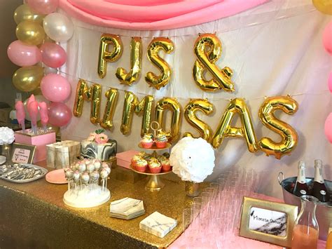 pjs mimosas  marble themed spa birthday party