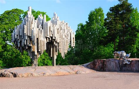 monument  finnish composer jean sibelius editorial image image   beautiful