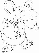 Toopy Binoo Toupie Binou Coloring4free Cartoon Coloriages Populaire sketch template