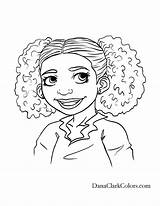 Coloring Pages African American Girls Kids Girl Books Printable Sheets Color Diversity Book People Hair Drawings Princess Getcolorings Print Diverse sketch template