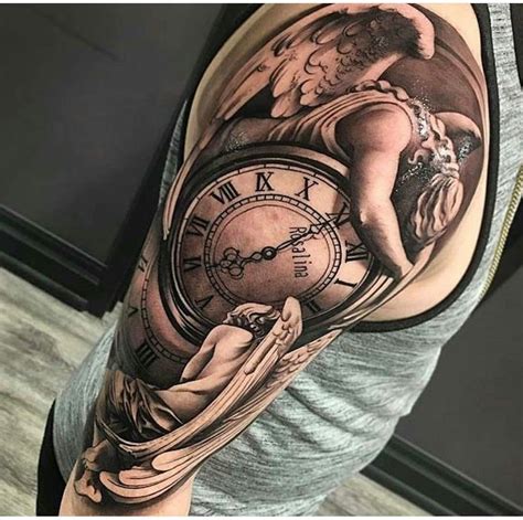 Tattoo Clock Tattoo Sleeve Heaven Tattoos Time Tattoos