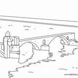 Coloring Bridge London Avignon Pages Falling Down Pont Coloriage Du Template 1kb 220px sketch template