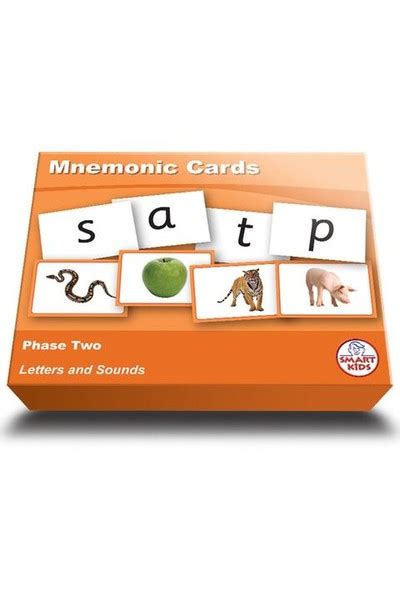 mnemonic cards phase  letters  sounds smart kids sk lt