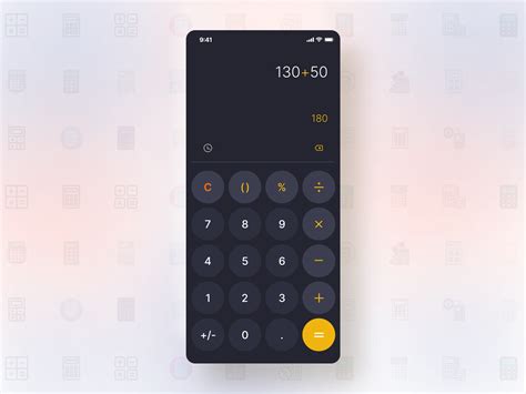 calculator app design inspiration muzli design inspiration