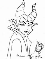 Maleficent Coloring Pages Drawing Getcolorings sketch template