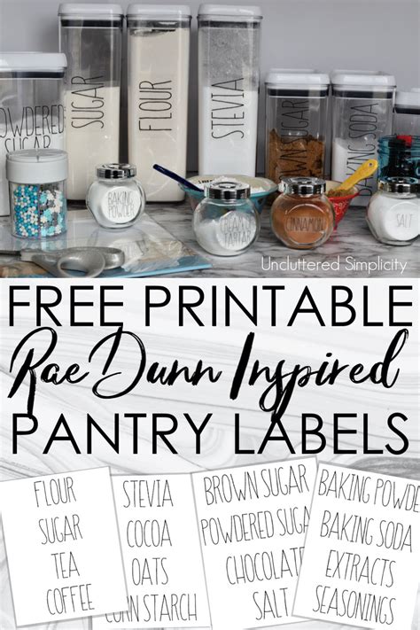 printable pantry labels farmhouse rae dunn inspired organize