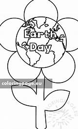 Earth Flower Globe Template Coloring Printable Pdf sketch template