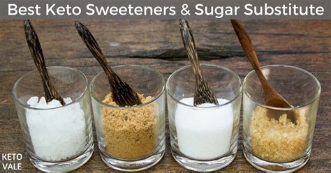 sweeteners sugar substitutes   carb keto diet