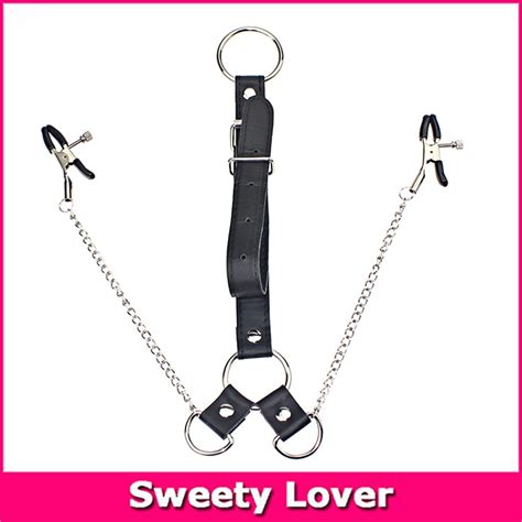 Wholesale 5 Pcs Lot Nipple Clamps For Men With Metal Cock Ring