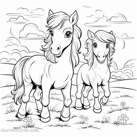 horse coloring pages saddle    colorful fun