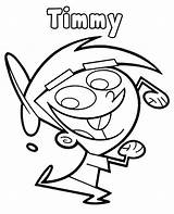 Coloring Pages Fairly Oddparents Turner Timmy Getcolorings sketch template